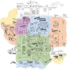 A few maps of downtown Phoenix, made with love #maps #phoenix