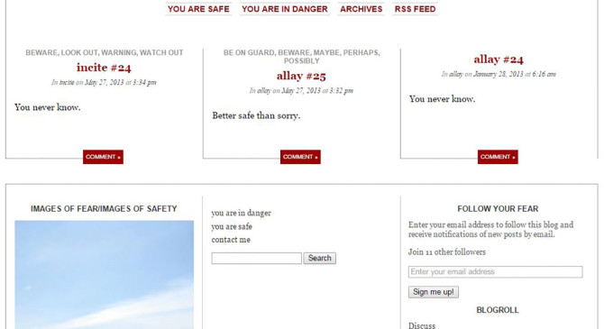 Allay/Incite blog by Jen Urso statements to allay or incite fear